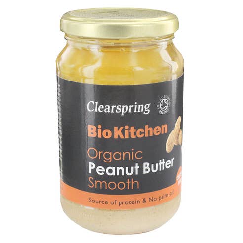 Clearspring Organic Smooth Peanut Butter 350g - Available at Alosra Online Supermarket