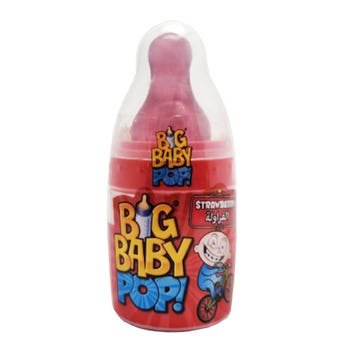 Bazooka Big Baby Pop Strawberry Assorted 32g - Available at Alosra Online Supermarket