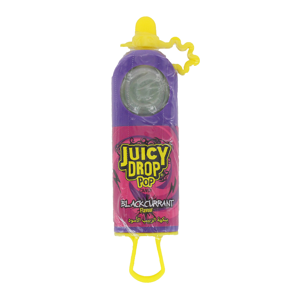 Juicy Drop Pop Blackcurrant Flavor 26g - Available at Alosra Online Supermarket