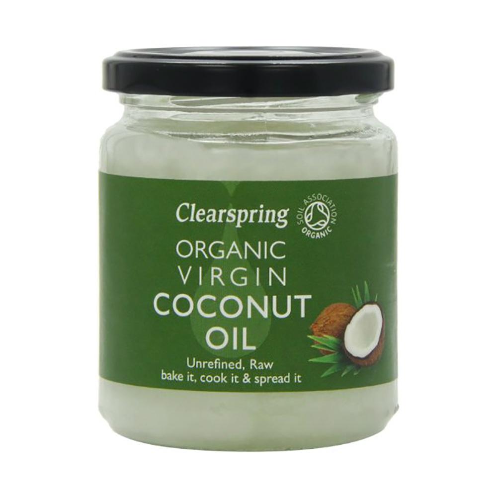 Clearspring Organic Virgin Coconut Oil 200ml - Available at Alosra Online Supermarket