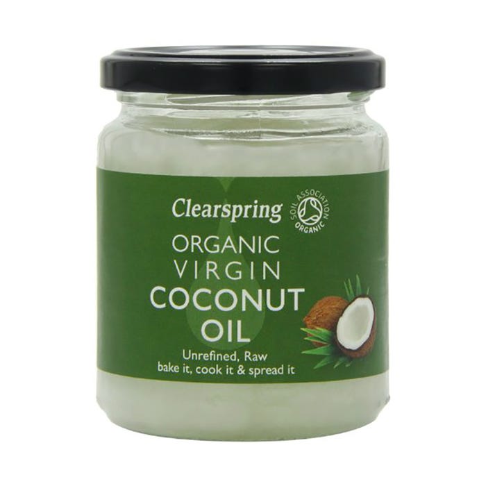Clearspring Organic Virgin Coconut Oil 200ml - Available at Alosra Online Supermarket