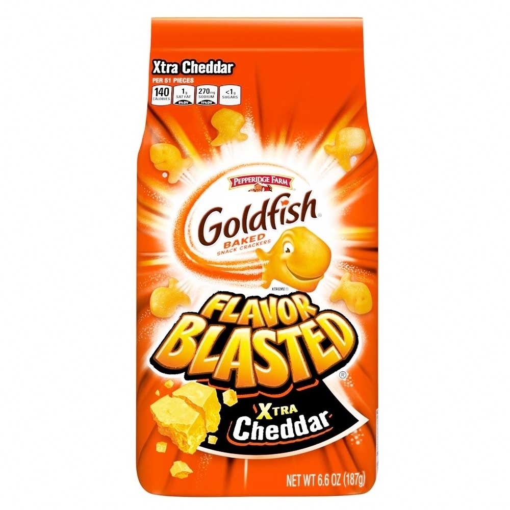 Pepperidge Farm Goldfish Xtra Cheddar Baked Crackers 187g - Available at Alosra Online Supermarket