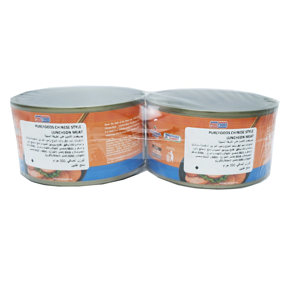 Purefoods Chinese Style Luncheon Meat 2x350g [Special Offer] [Contains Pork] back image