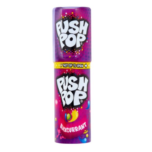 Bazooka Push Pop Blackcurrant Candy 15g - Available at Alosra Online Supermarket