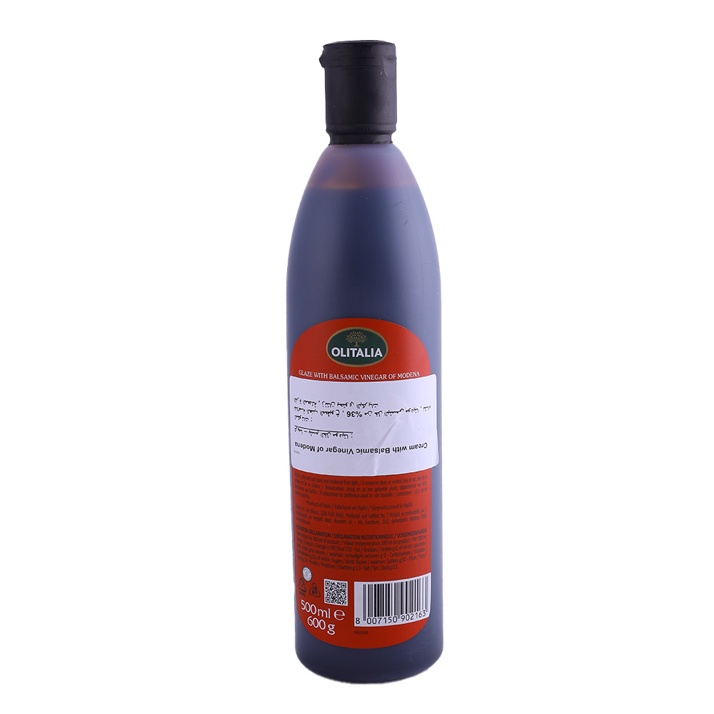 Olitalia Classic Balsamic Vinegar of Modena Cream 500ml back image