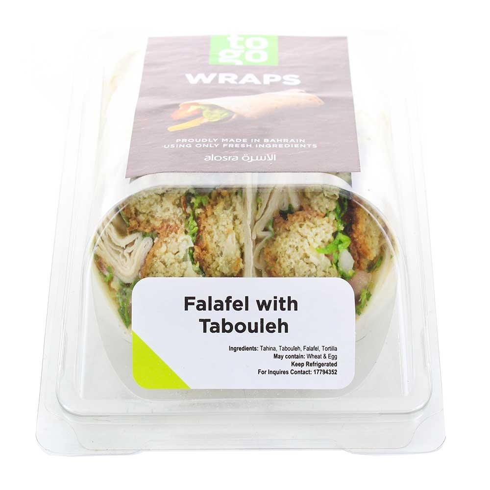 Falafel With Tabouleh Wrap - Available at Alosra Online Supermarket