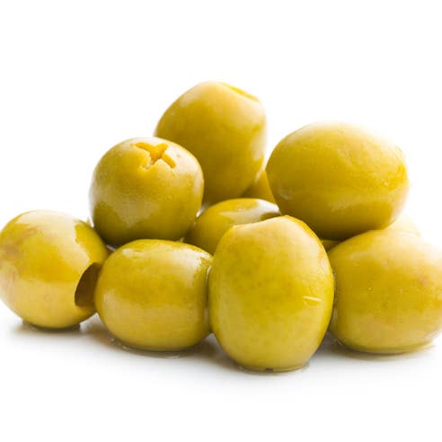 Wafeer Green Olives Jumbo [Per Kg] - Available at Alosra Online Supermarket