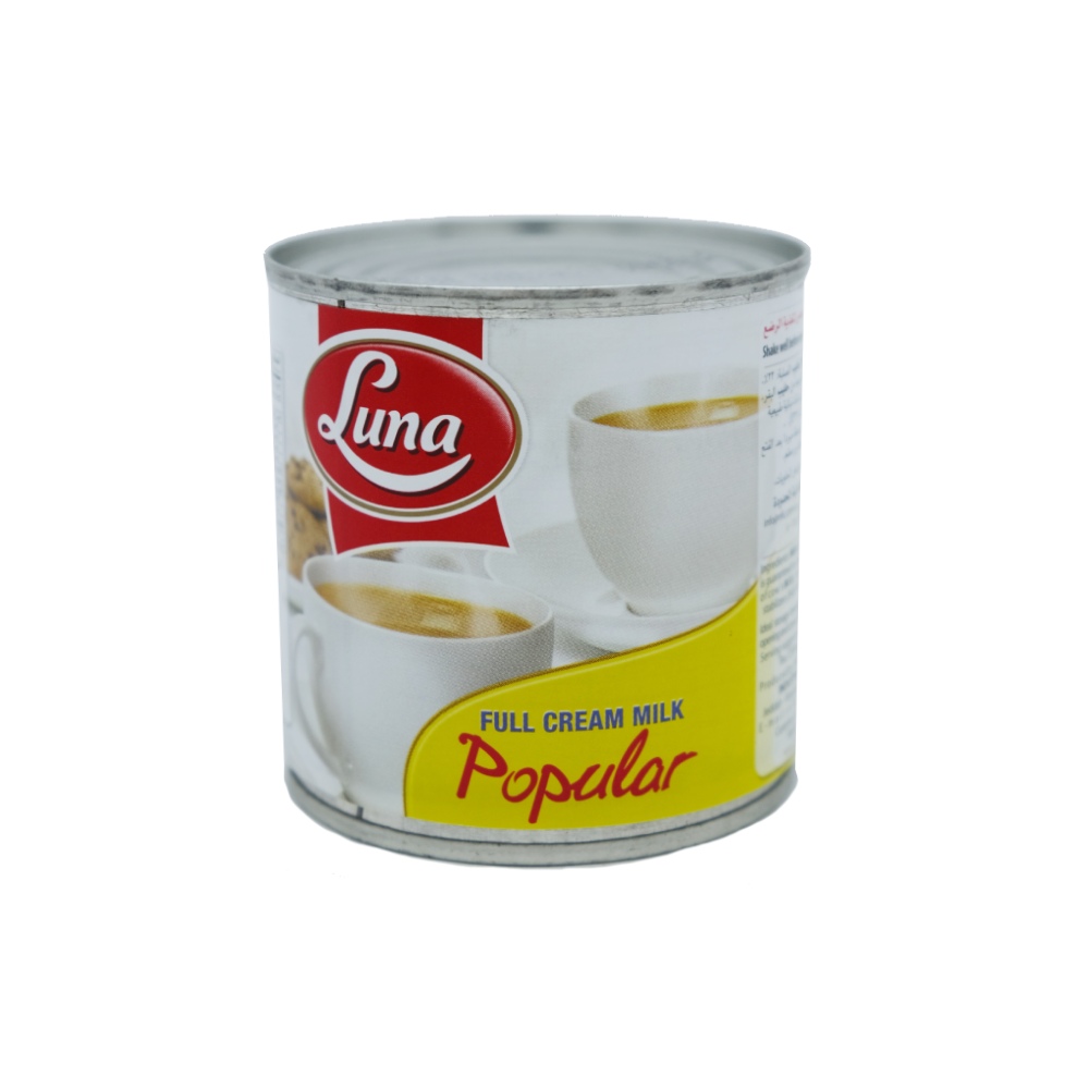 Luna Evaporated Full Cream Milk 170ml - Available at Alosra Online Supermarket