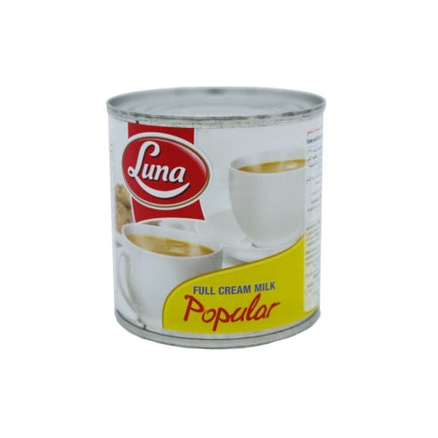 Luna Evaporated Full Cream Milk 170ml - Available at Alosra Online Supermarket