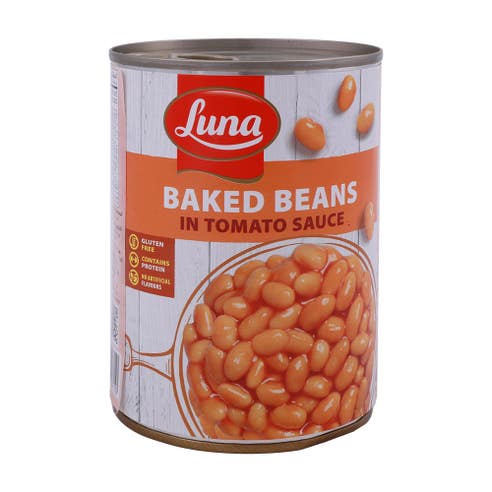 Luna Baked Beans In Tomato Sauce 380g - Available at Alosra Online Supermarket