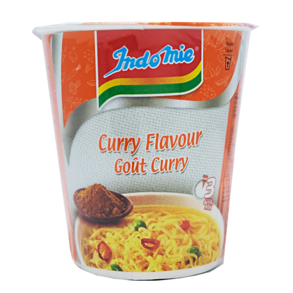 Indomie Curry Fusion Noodles Cup 60g - Available at Alosra Online Supermarket