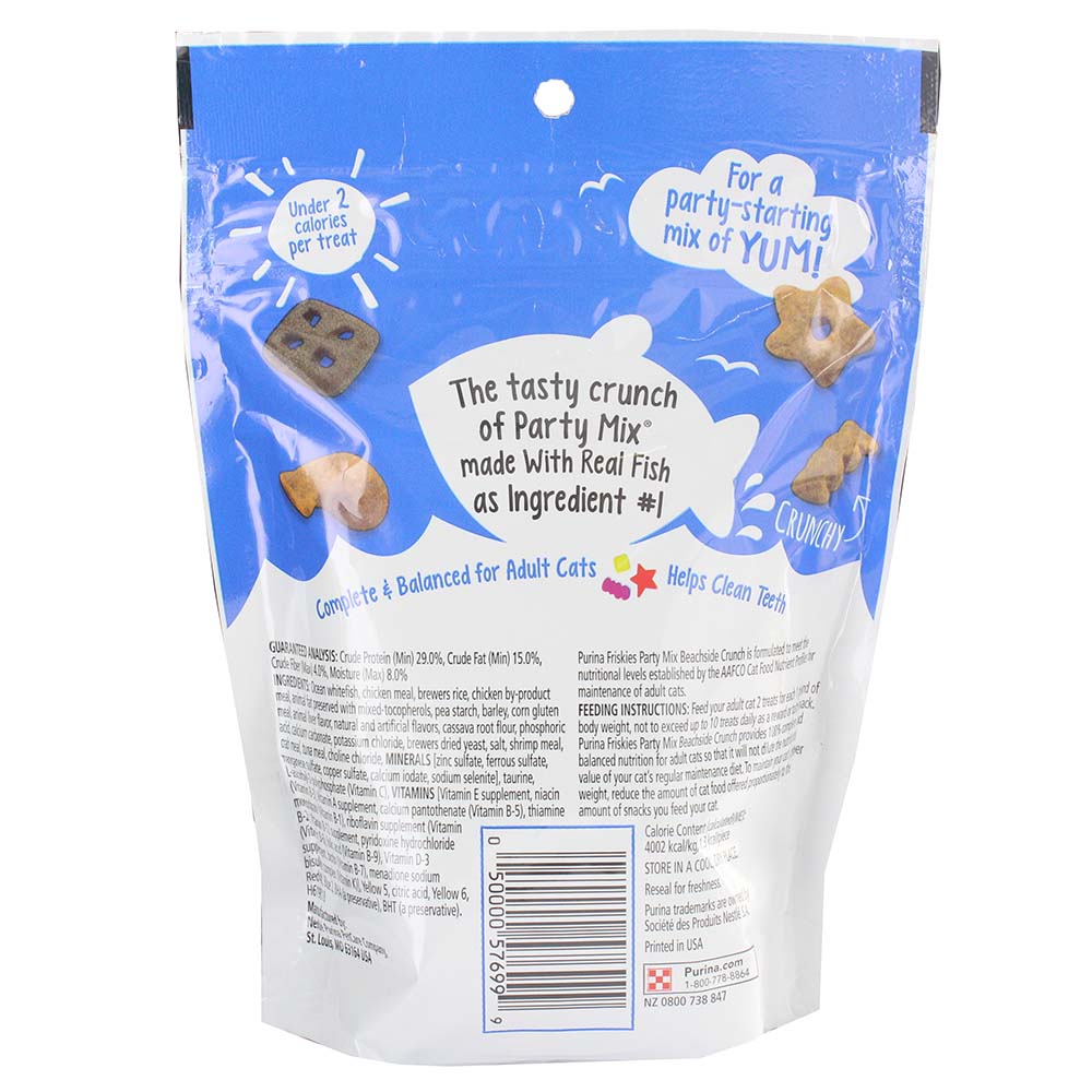 Purina Friskies Beach Side Party Mix Cat Treats 6Oz back image