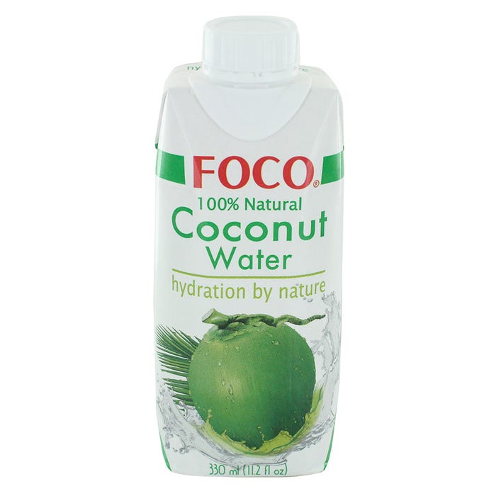 Foco 100% Natural Coconut Water 330ml - Available at Alosra Online Supermarket