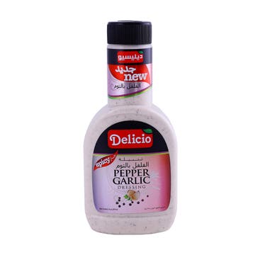 Delicio Pepper Garlic Dressing 267ml - Available at Alosra Online Supermarket