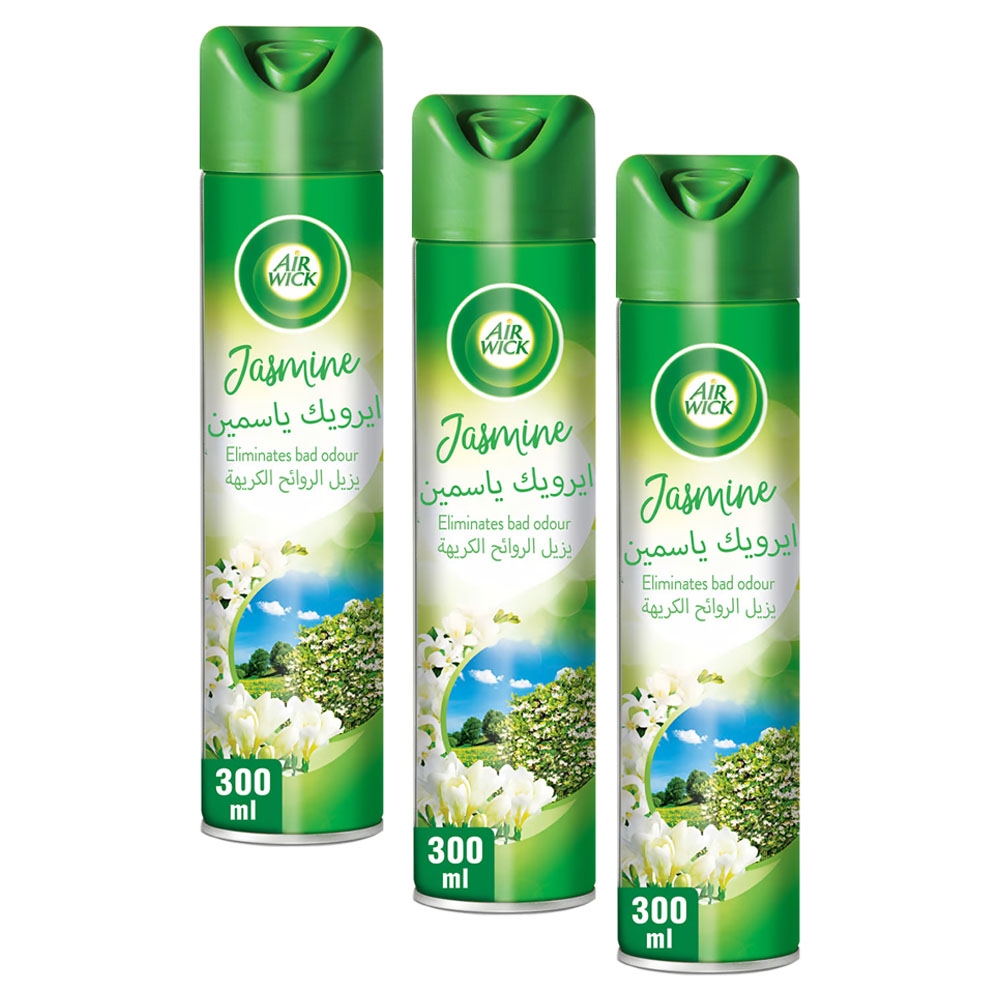 Airwick Aerosol Jasmine 300ml 2+1 Free [Special Offer]