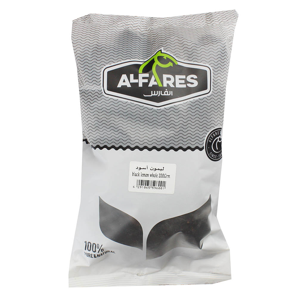 Al Fares Dry Black Lemon Whole 200g - Available at Alosra Online Supermarket