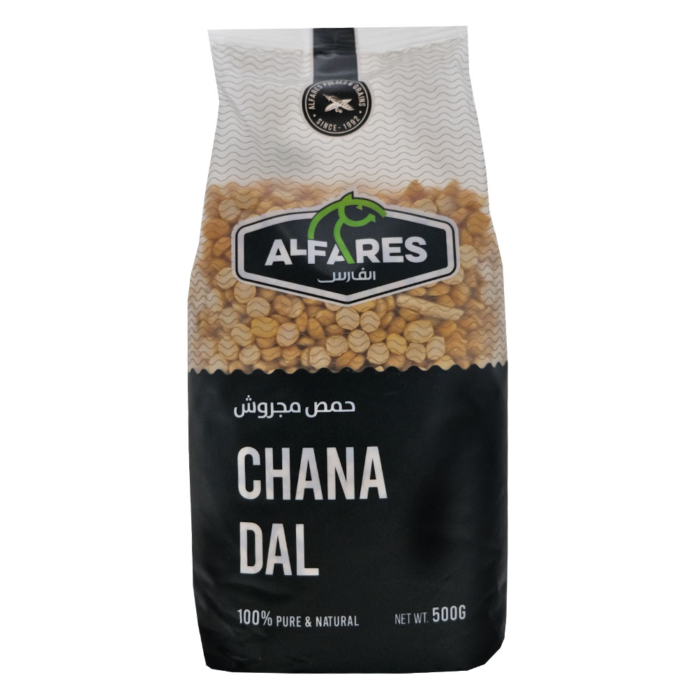 Al Fares Chana Dal Indian 500g - Available at Alosra Online Supermarket