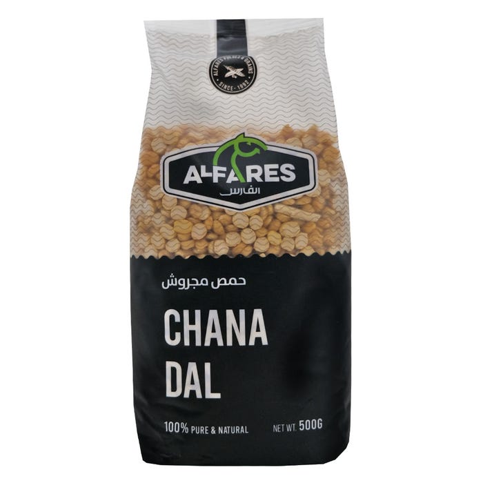Al Fares Chana Dal Indian 500g - Available at Alosra Online Supermarket