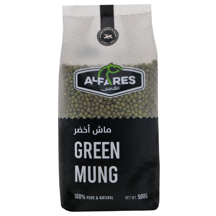 Al Fares Green Mung 500g - Available at Alosra Online Supermarket