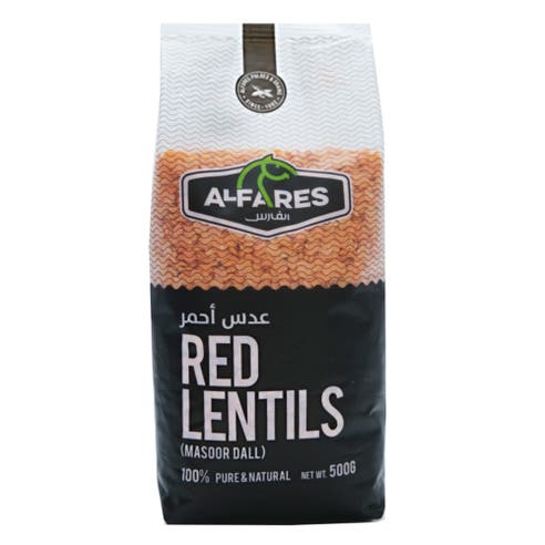 Al Fares Masoor Dal 500g - Available at Alosra Online Supermarket