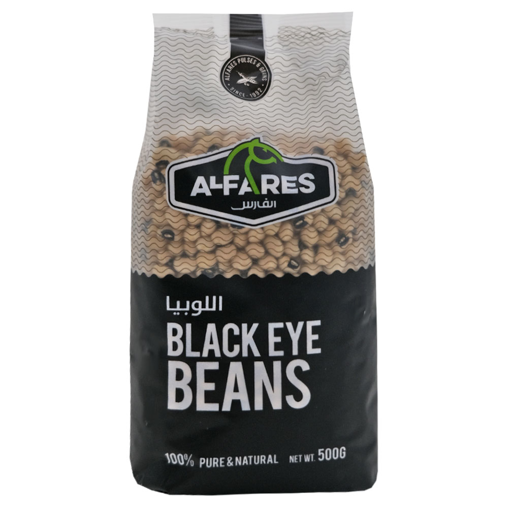 Al Fares Black Eye Beans 500g - Available at Alosra Online Supermarket