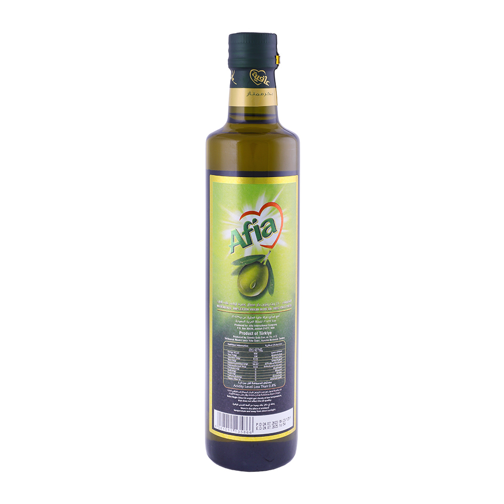 Afia Extra Virgin Olive Oil 500ml back image