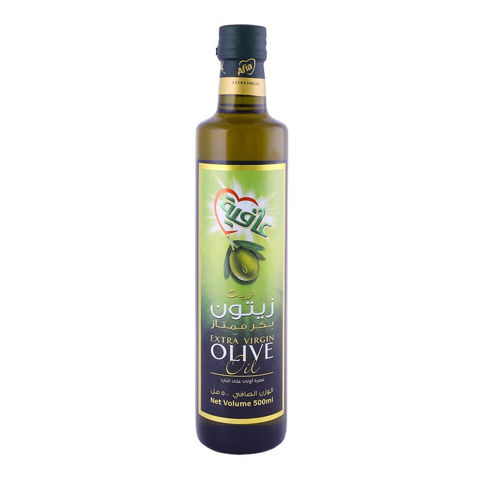 Afia Extra Virgin Olive Oil 500ml - Available at Alosra Online Supermarket