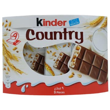 Kinder Chocolate With Cereals 211.5g [9's] - Available at Alosra Online Supermarket