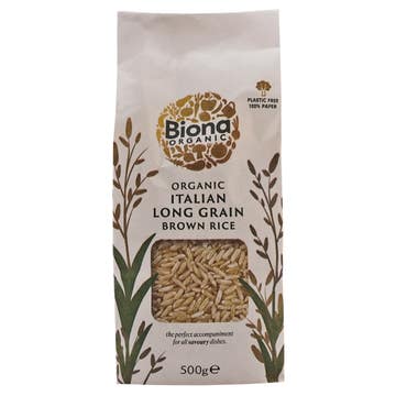 Biona Organic Italian Long Grain Brown Rice 500g