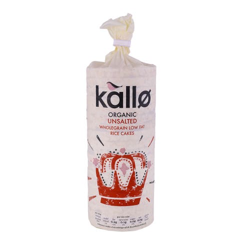 Kallo Organic Unsalted Rice Cakes 130g - Available at Alosra Online Supermarket