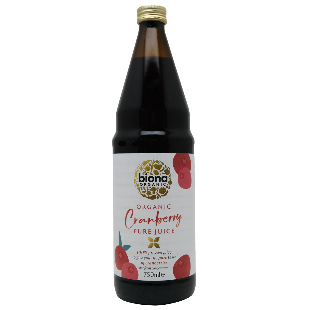 Biona Organic Cranberry Pure Juice 750ml - Available at Alosra Online Supermarket