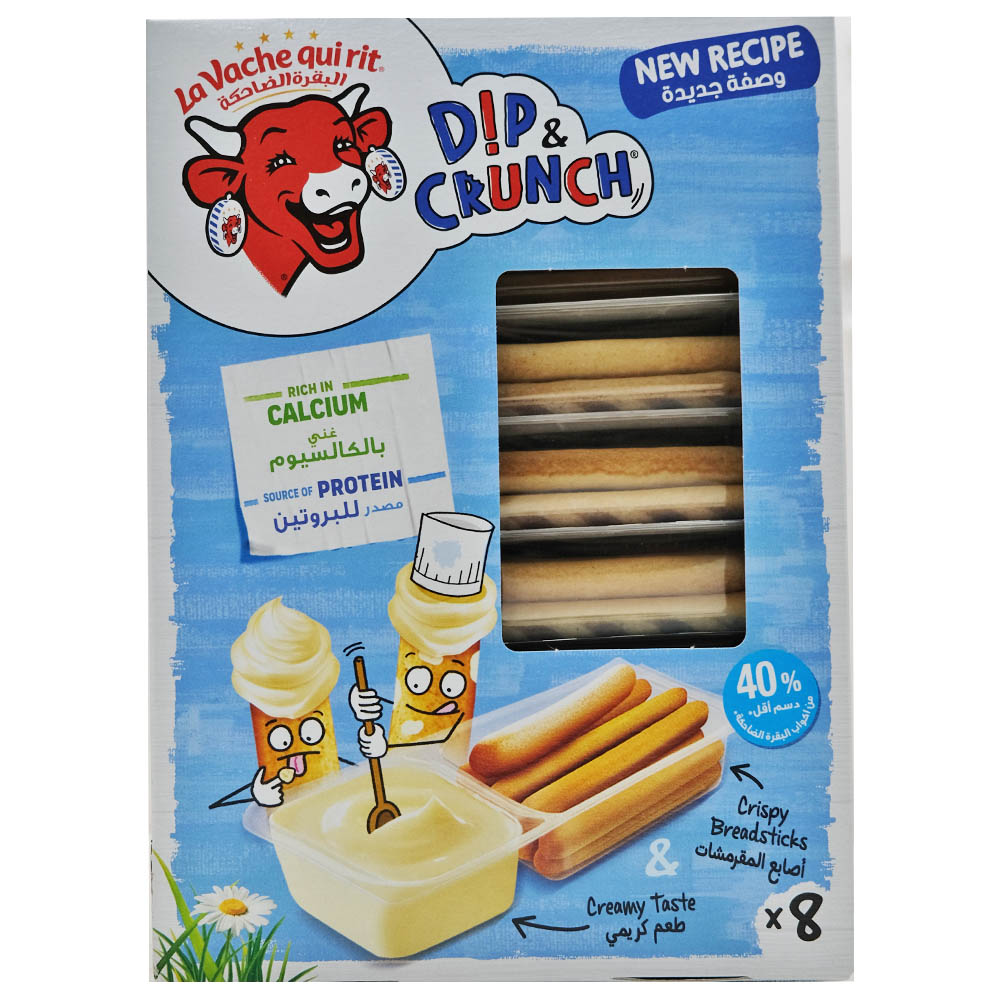 La Vache Quirit Dip & Crunch 8x35g