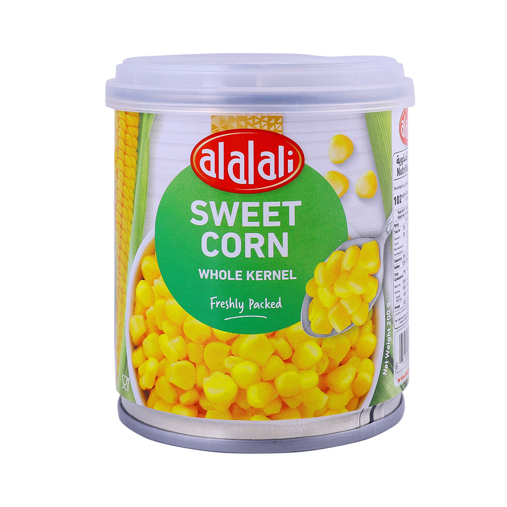 Al Alali Whole Kernel Sweet Corn 200g - Available at Alosra Online Supermarket