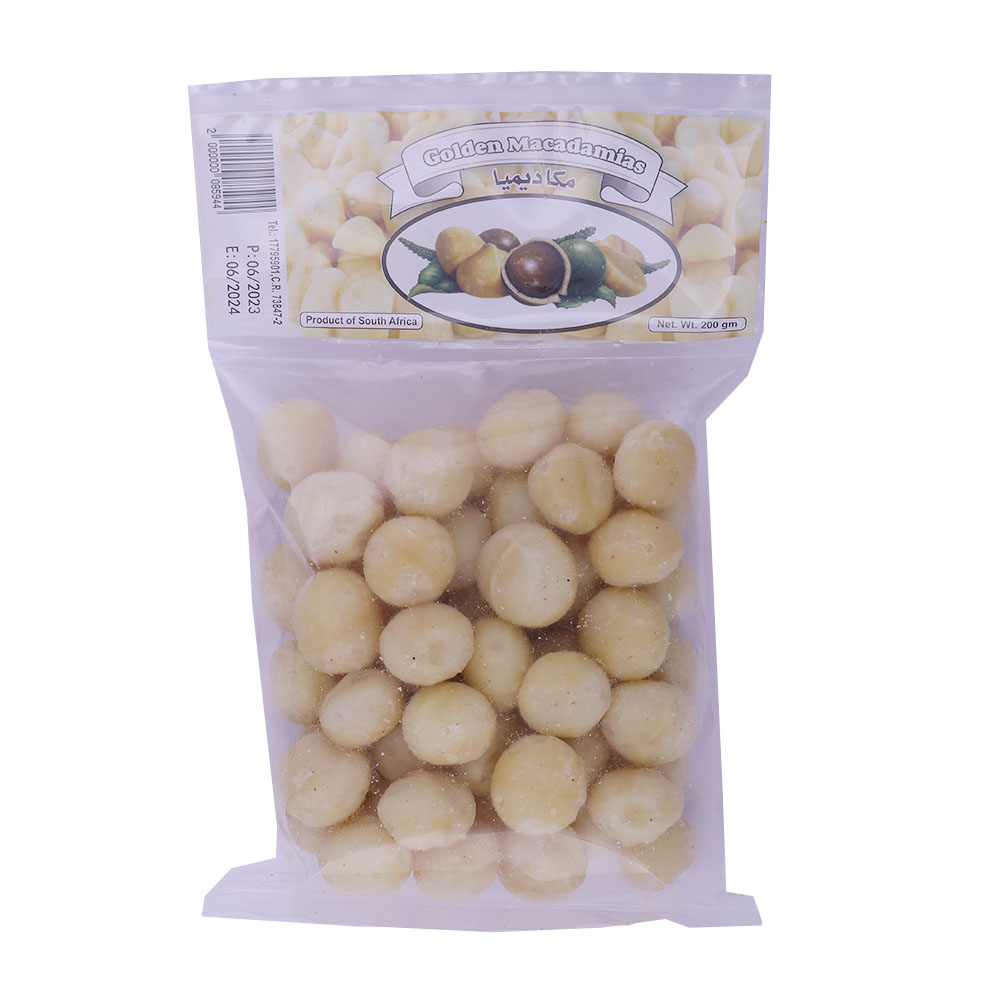 WGN Golden Macadamias Nut 200g back image