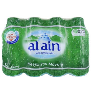 Al Ain Natural Drinking Water 330ml [12 Pack] - Available at Alosra Online Supermarket