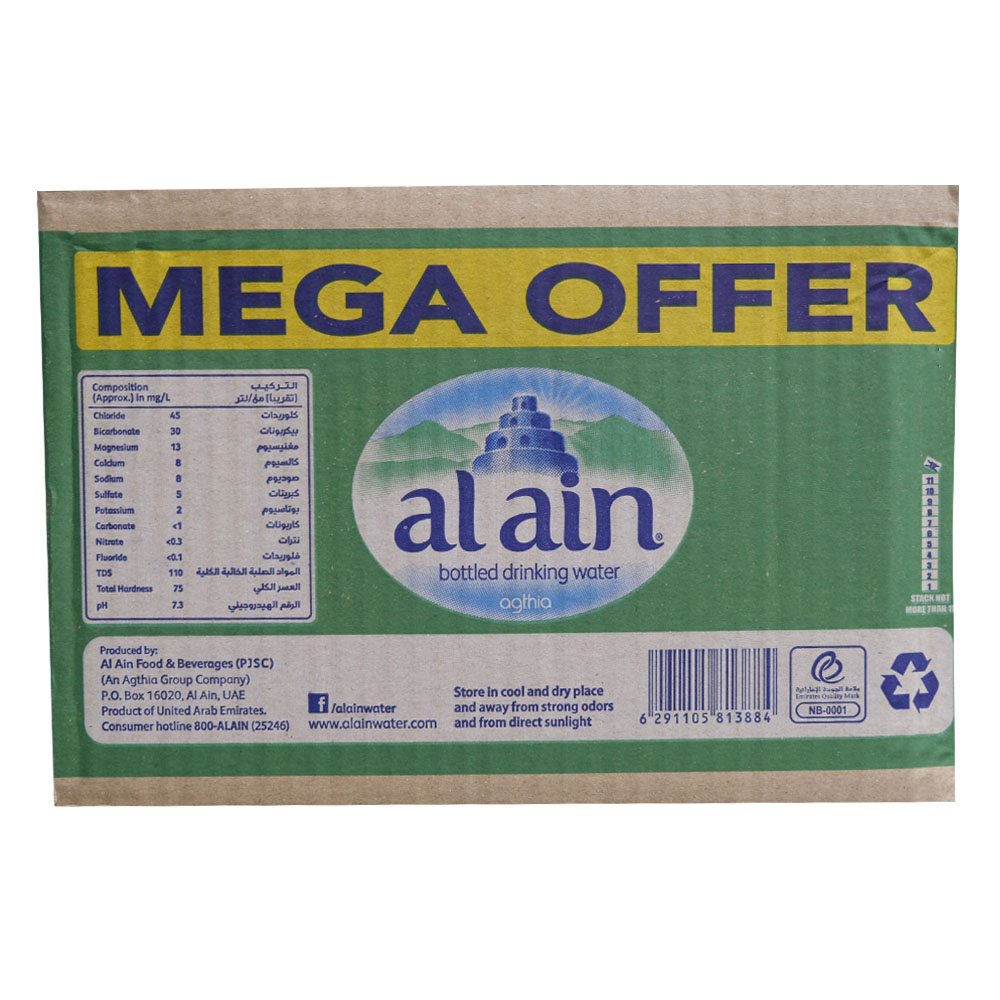 Al-Ain Natural Drinking Water 24x330ml [Special Offer] back image
