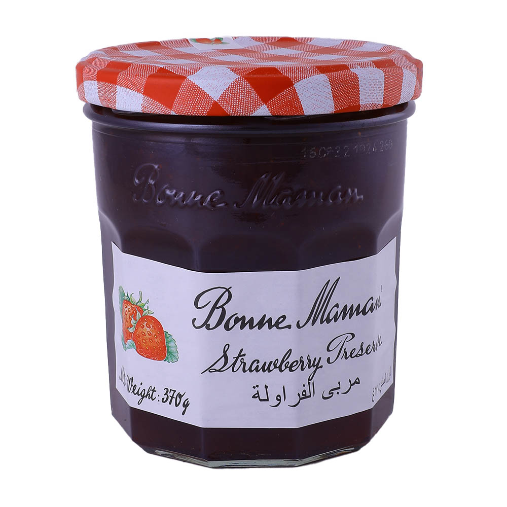 Bonne Maman Strawberry Preserve 370g - Available at Alosra Online Supermarket