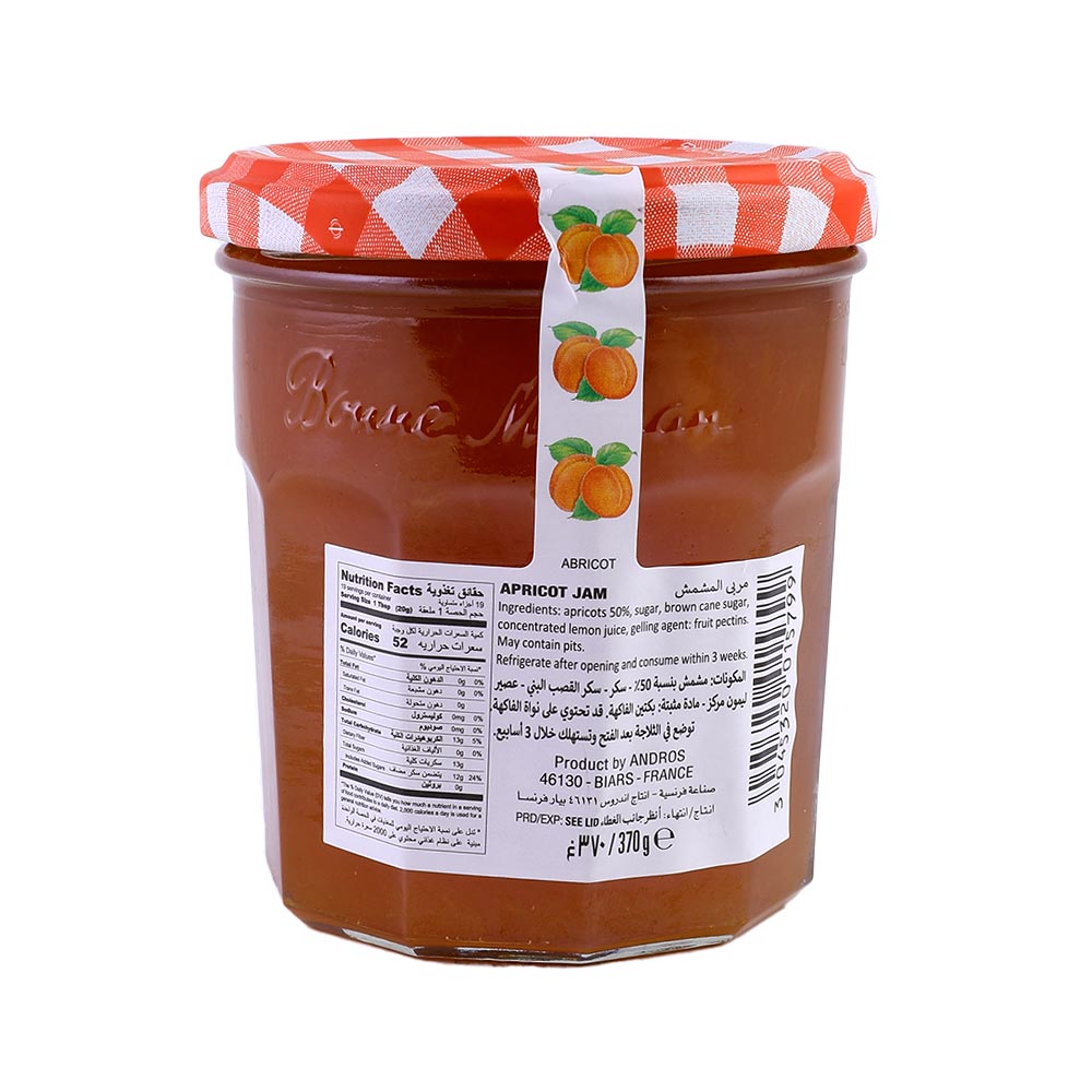 Bonne Maman Apricot Preserve 370g back image