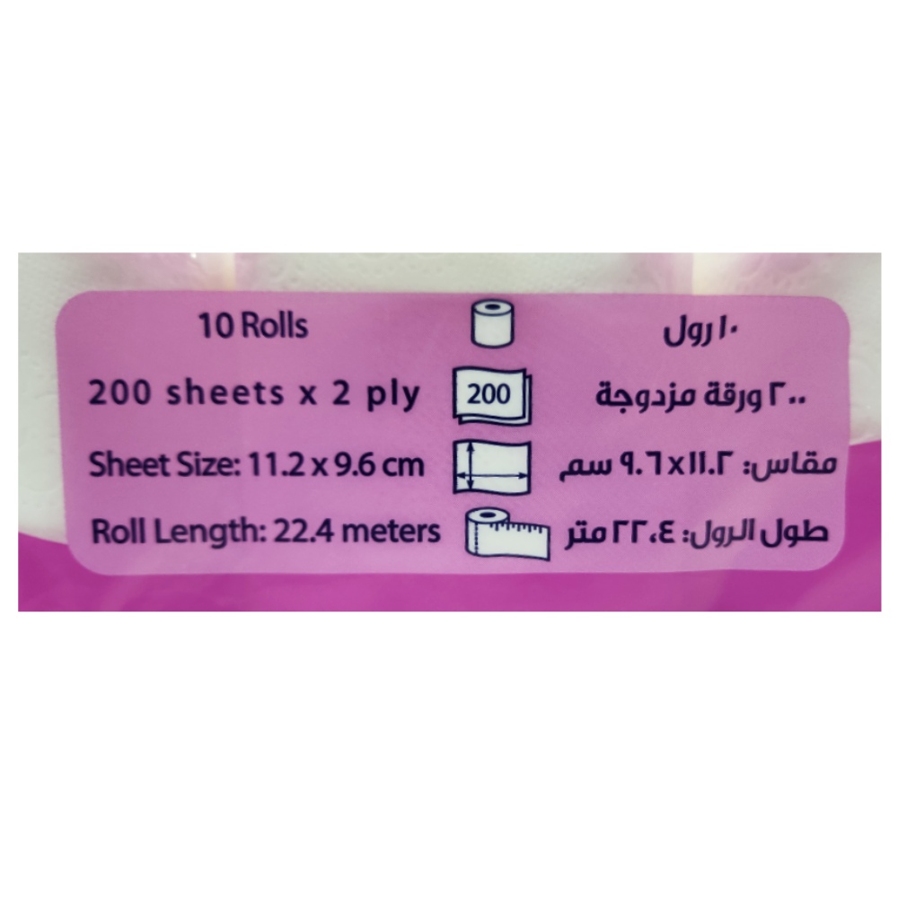 Sanita Club Extra Soft Toilet Rolls [8+2 Free] right side image