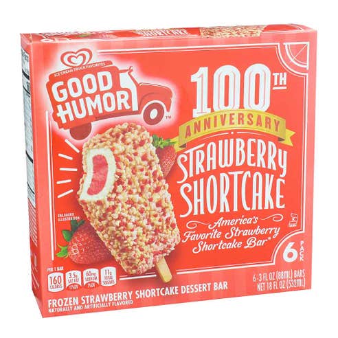 Good Humor Strawberry Shortcake Dessert Bar 532ml [6 Pack] - Available at Alosra Online Supermarket