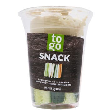 Vegetables Crudite Cup With Hummus Dip - Available at Alosra Online Supermarket