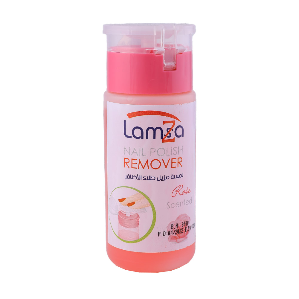 Lamsa Rose Scented Nail Polish Remover 100ml - Available at Alosra Online Supermarket