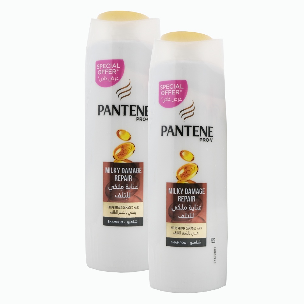 Pantene Milky Damage Repair Shampoo 2x400ml [Special offer] 