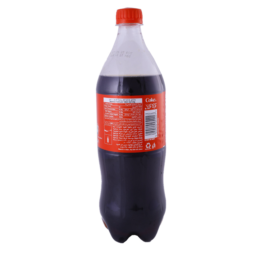 Coca-Cola Original Taste 1L back image
