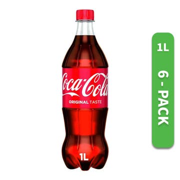 Coca-Cola 1L [Pack of 6] - Available at Alosra Online Supermarket