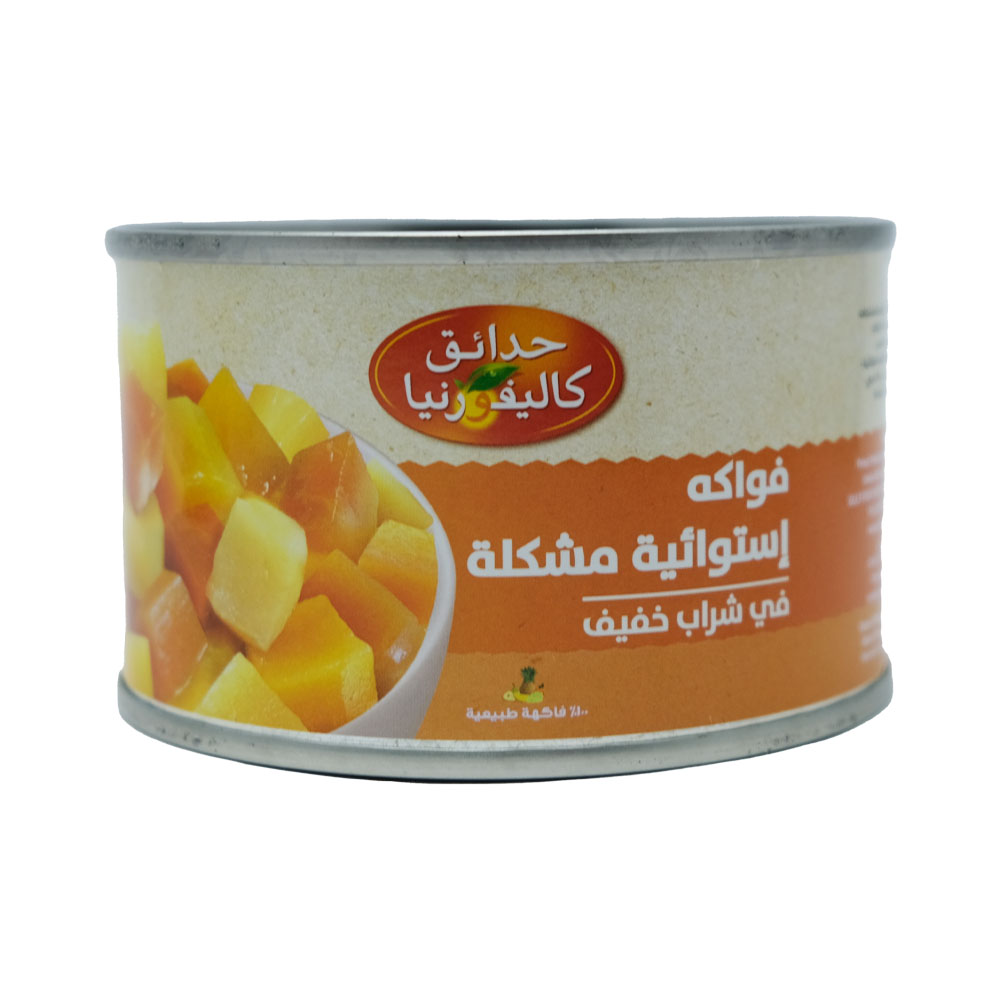 California Garden Tropical Fruit Cocktail 227g back image