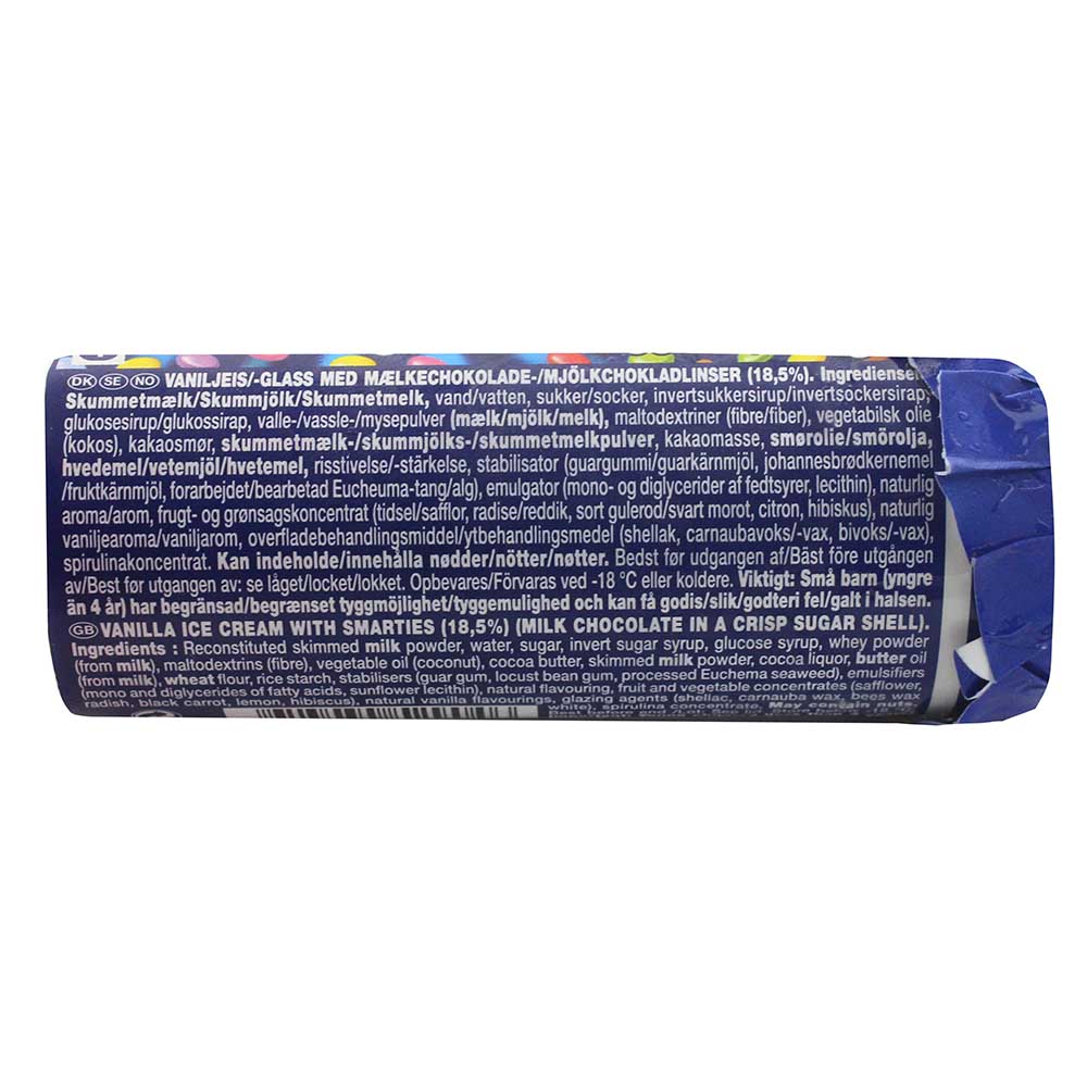Nestle Smarties Pop Up 85ml- Product ingredients image