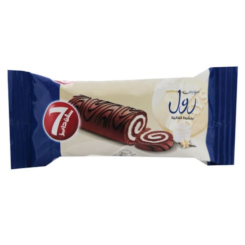7Days Mini Vanilla Swiss Roll 20g - Available at Alosra Online Supermarket