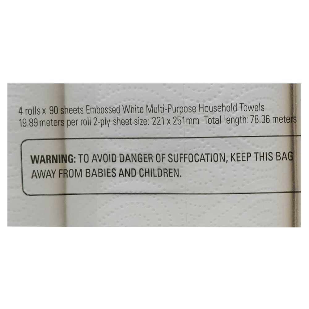 Kleenex Kitchen Towel 25.1cm 3+1 Free right side image