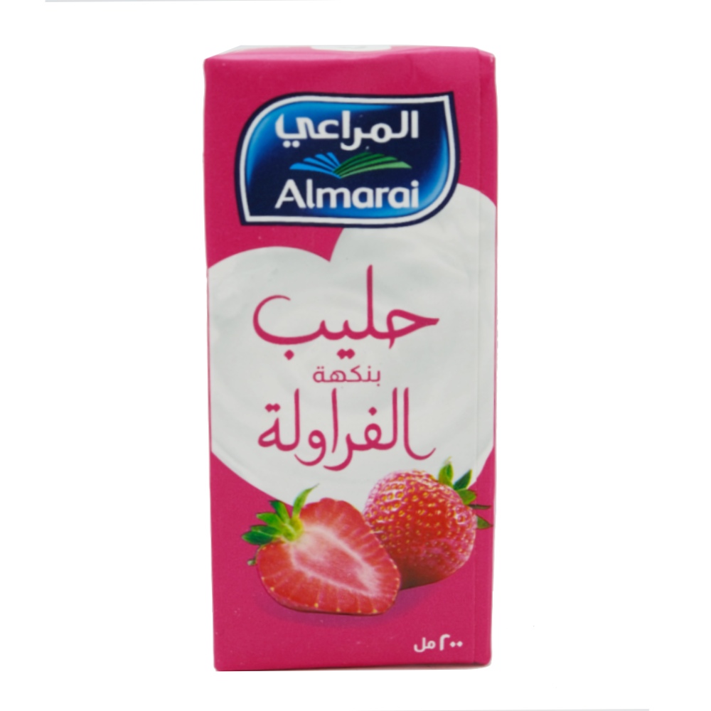 Almarai UHT Premium Strawberry Milk 200ml back image